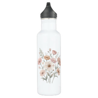 Bouteille D'eau Gentle Anemone Bouquet Watercolor Softness