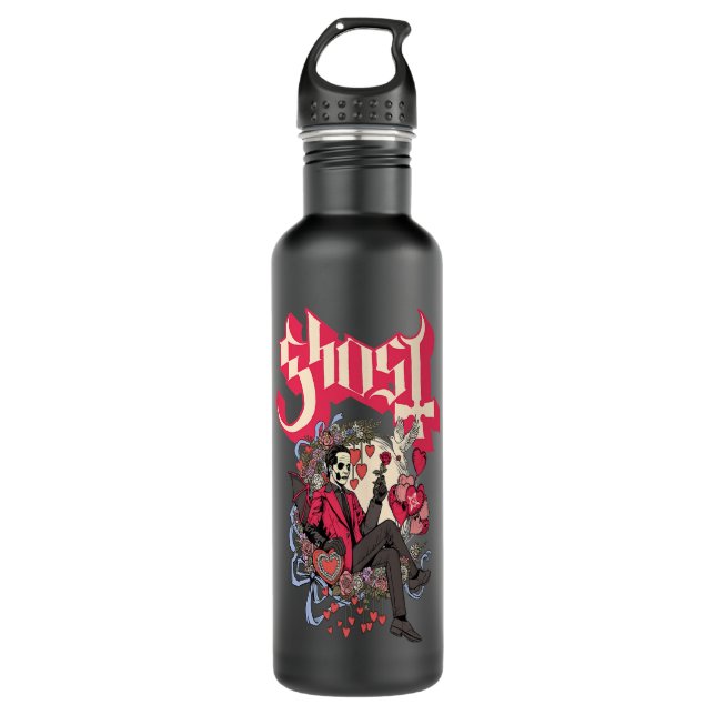 Bouteille D'eau Ghost Papa Cupid Valentine's Day Premium  (Devant)