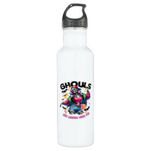 Bouteille D'eau Ghouls veut juste s'amuser Halloween Vibes