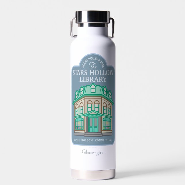 Bouteille D'eau Gilmore Girls | Bibliothèque Stars Hollow (Avant)