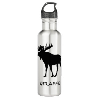 Bouteille D'eau Girafe fausse d'orignaux
