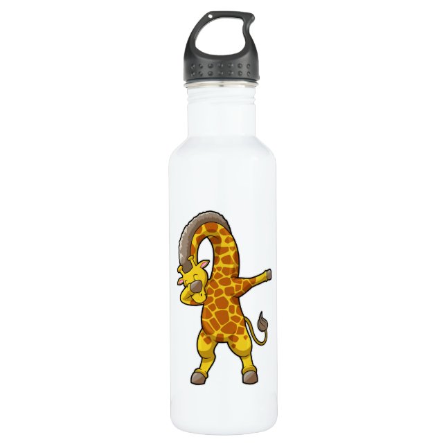 Bouteille D'eau Giraffe à Hip hop Dance Dab (Devant)