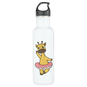 Bouteille D'eau Giraffe en Ballerina au Ballet avec jupe