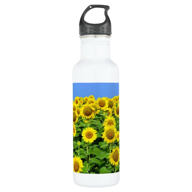 Bouteille D'eau Gisements de tournesol (Devant)