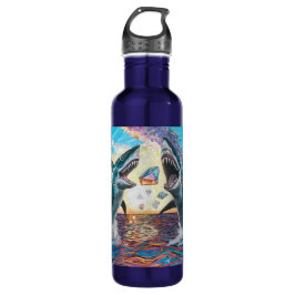 Bouteille D'eau Glamour Chomp-Shark Dressage pour les gemmes brill