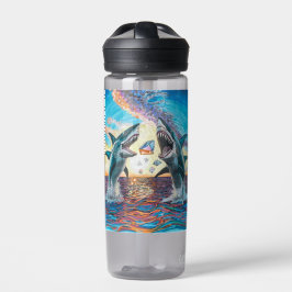 Bouteille D'eau Glamour Chomp-Shark Dressage pour les gemmes brill