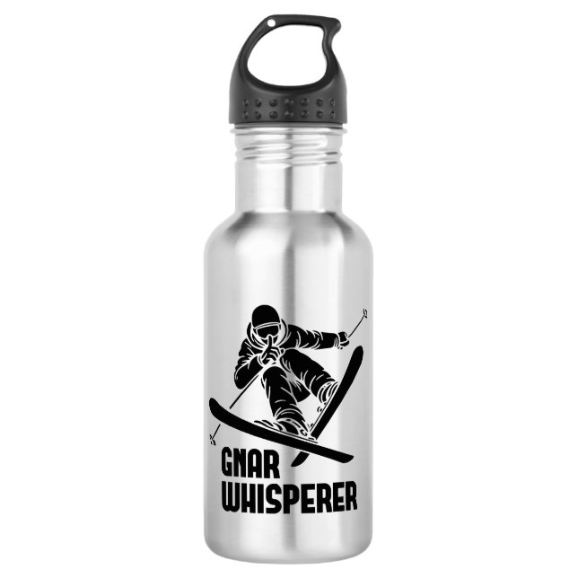 Bouteille D'eau Gnar Whisperer Ski (Devant)