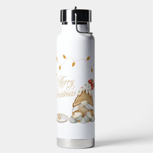 Bouteille D'eau Gnome de Noël mignonne Manger Cookie de Noël (Gym)