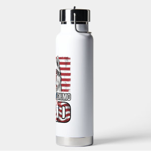 Bouteille D'eau Gnome Papa Patriotique Design de T-Shirt Vectoriel