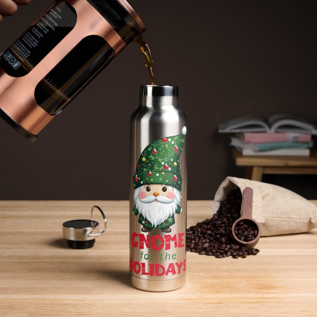 Bouteille D'eau Gnome Pour Les Vacances Drôle & Adorable Noël (Gym)