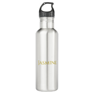 Bouteille D'eau Gold Color Plain Minimalist Nom professionnel