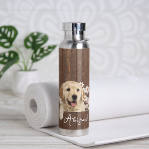 Bouteille D'eau Golden Retriever sur le bois