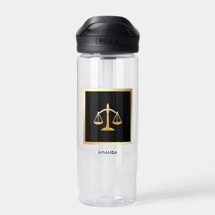 Bouteille D'eau Golden Scales of Justice Law Theme