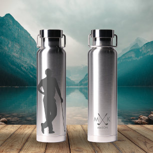Bouteille D'eau Golfeur masculin personnalisé
