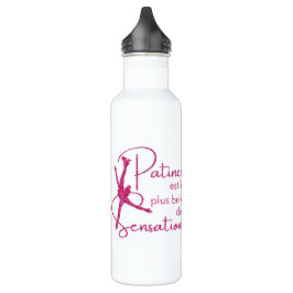 Bouteille D'eau Gourde patineuse Rose brillant belle sensation