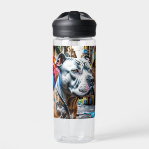 Bouteille D'eau Graffiti urbain personnalisé Street Art Pitbull