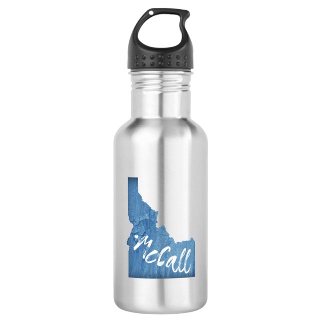 Bouteille D'eau Grain de bois McCall Idaho (Devant)