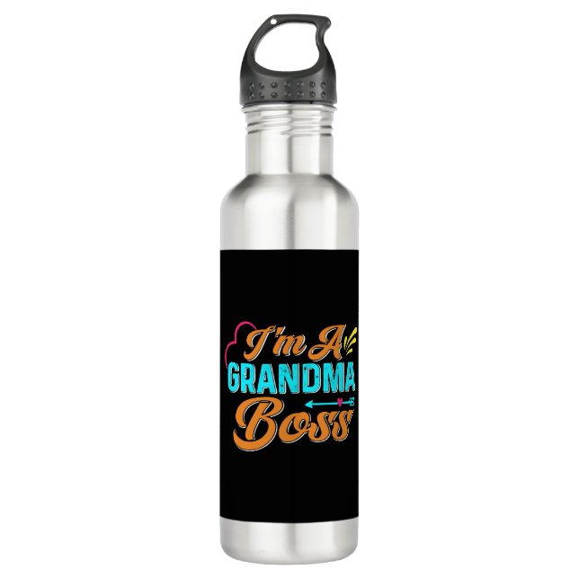 Bouteille D'eau Grand-mère mamie Super grand-mère (Devant)
