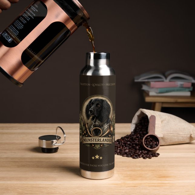 Bouteille D'eau Grand Munsterlander (Café (pivoté))