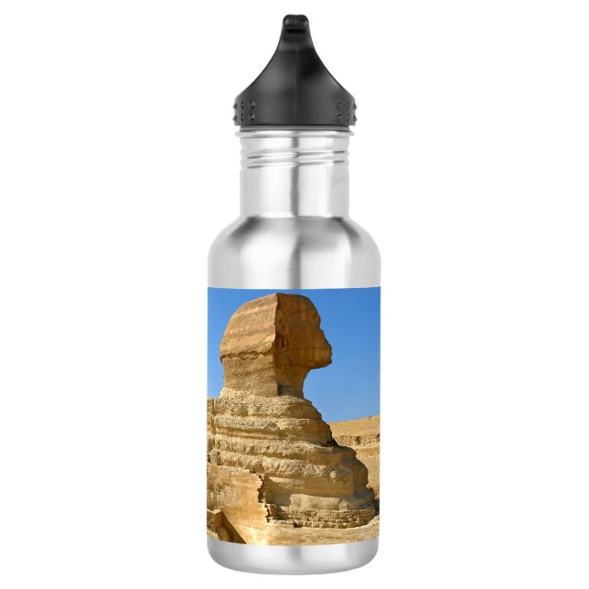 Bouteille D'eau Grand Sphinx de Gizeh avec la pyramide de Khafre - (Droite)