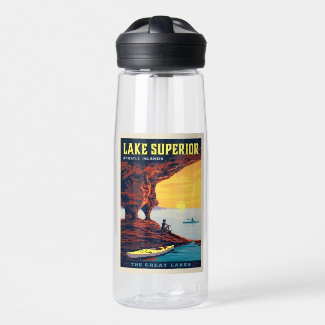 Bouteille D'eau Grands Lacs | Lac Supérieur (Avant)