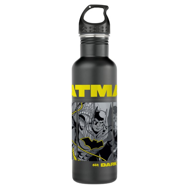 Bouteille D'eau Graphique à écran tridimensionnel Batman Comic (Devant)