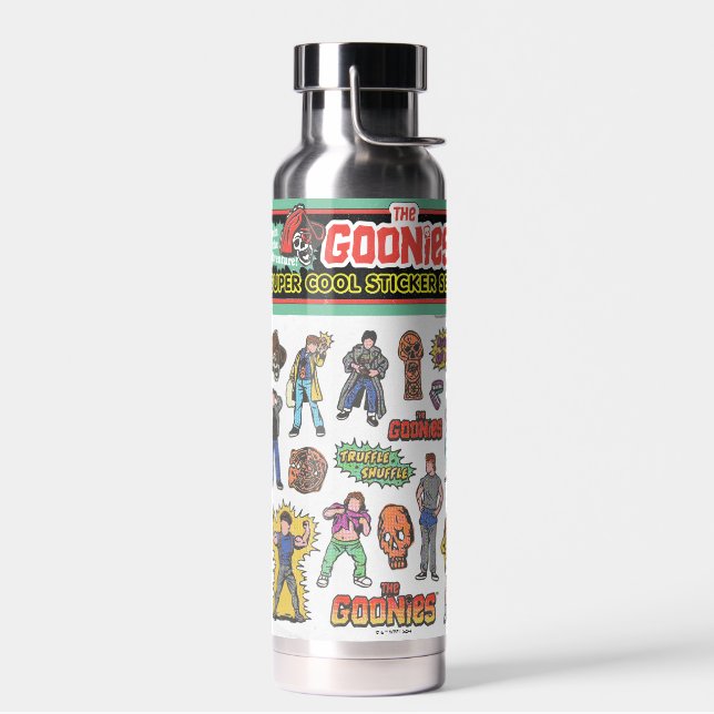 Bouteille D'eau Graphique de la feuille d'autocollants rétro Gooni (Gauche)