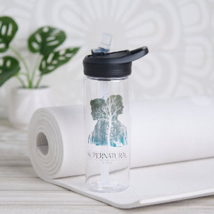 Bouteille D'eau Graphique de la forêt surnaturelle de Winchester B