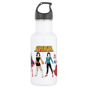 Bouteille D'eau Graphique de poupée en papier supergirl