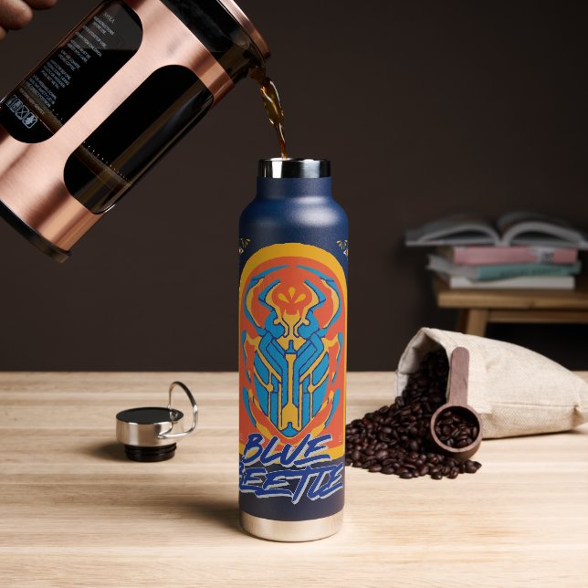Bouteille D'eau Graphique de Talavera de scarabée bleu (Gym)