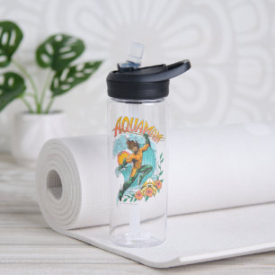 Bouteille D'eau Graphique du Surf de levage Aquaman et Trident