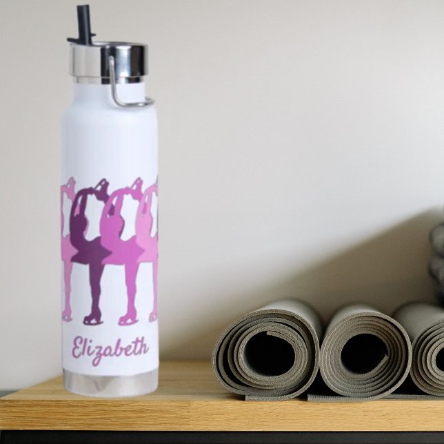 Bouteille D'eau Graphique Patinage synchronisé Groupe coloré (Créateur téléchargé)