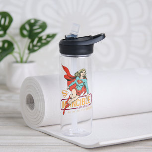 Bouteille D'eau Graphique rétro-invincible Supergirl
