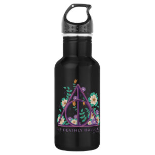 Bouteille D'eau Graphisme des hirondelles mortes florales