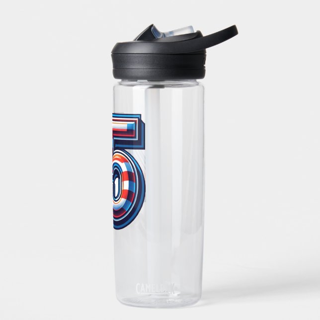 Bouteille D'eau Gras 45ème Anniversaire Mug - American Flag Balloo (Gauche)