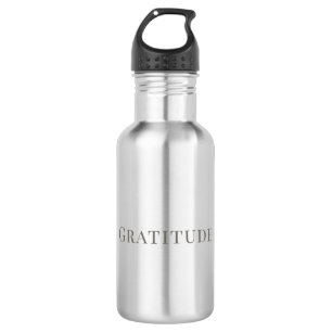 Bouteille D'eau Gratitude – Conception de typographie minimale