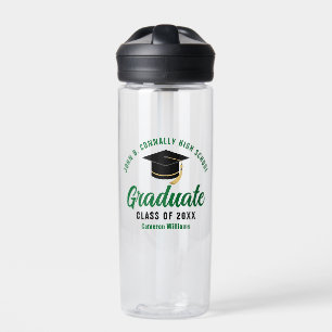 Bouteille D'eau Green Graduate cadeau personnalisé Graduate