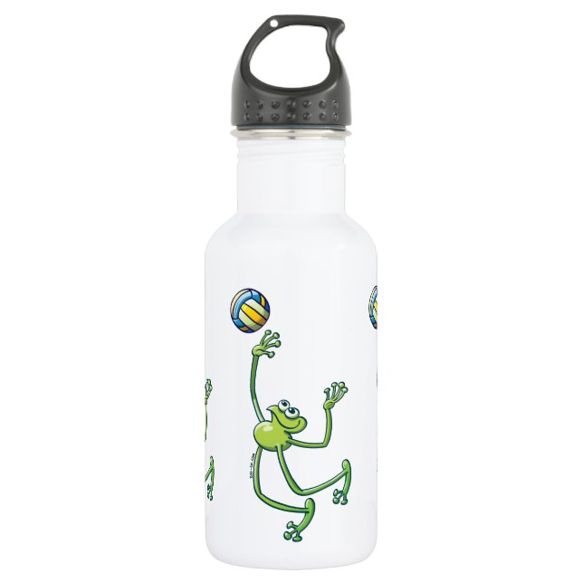 Bouteille D'eau Grenouille de volleyball (Devant)