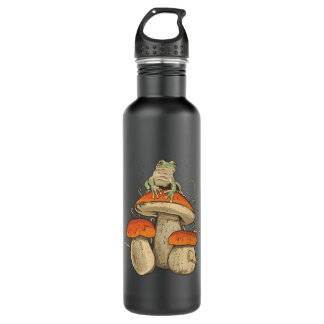 Bouteille D'eau Grenouille sur champignon