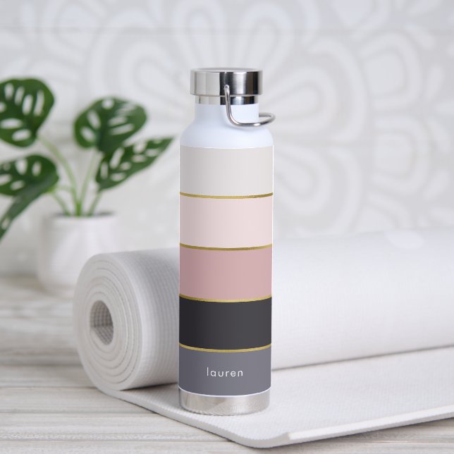 Bouteille D'eau Grilles modernes personnalisées (Yoga)