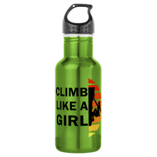Bouteille D'eau Grimper comme une femme escalade rock