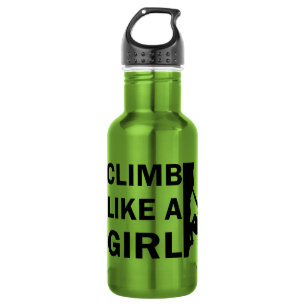 Bouteille D'eau Grimper comme une femme escalade rock