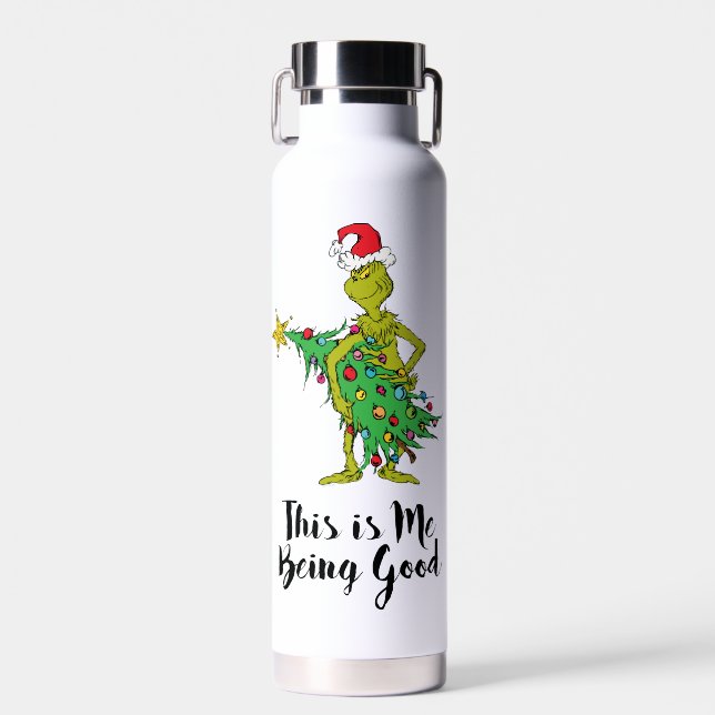 Bouteille D'eau Grinch classique | Naughty (Avant)