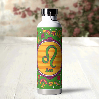 Bouteille D'eau Groovy Leo Custom