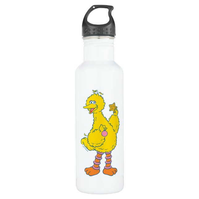 Bouteille D'eau Gros Oiseaux tenant des ornements de Noël (Devant)