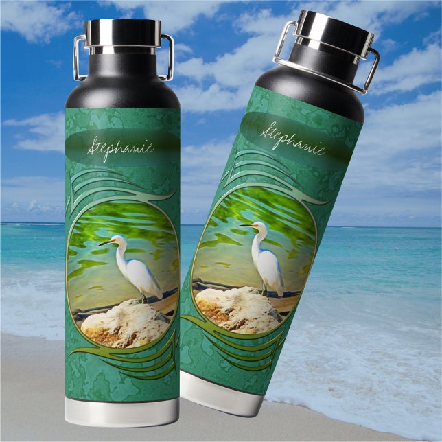 Bouteille D'eau Grue Sur La Rivière Mismaloya 0335 (Créateur téléchargé)