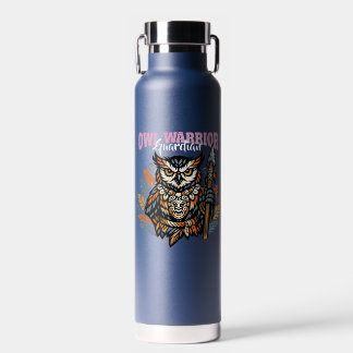 Bouteille D'eau Guerrière Tribale Hibou, Gardienne de la Nuit