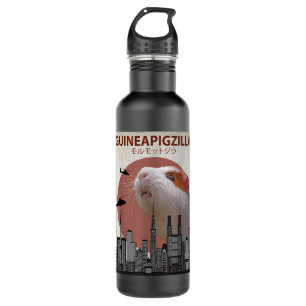 Bouteille D'eau Guineapigzilla Funny Guinée Pig Cadeau