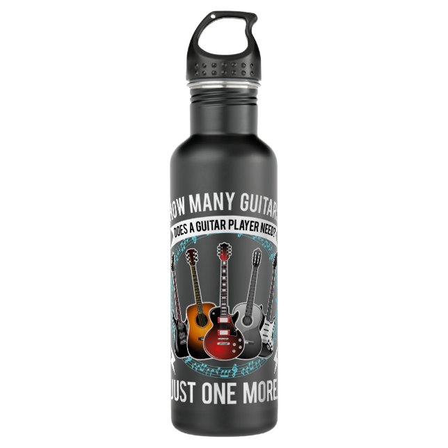 Bouteille D'eau Guitare T Combien De Guitares Cadeaux Pour Guitare (Devant)