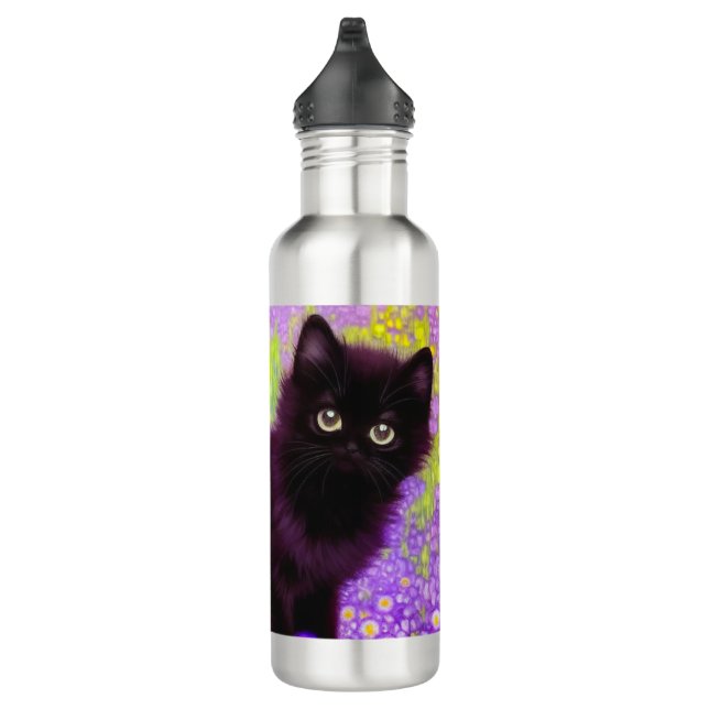 Bouteille D'eau Gustav Klimt Black Kitten (Droite)